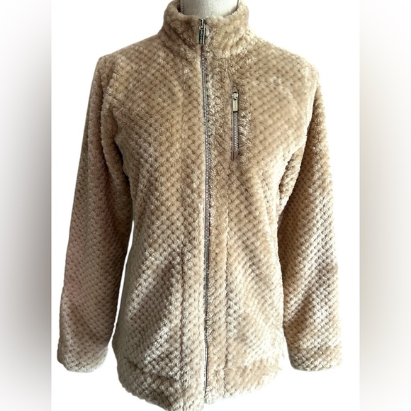 Calvin Klein Beige Teddy Jacket-S - Picture 1 of 10
